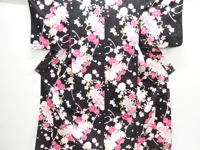 JAPANESE KIMONO / YUKATA / SAKURA & PEONY